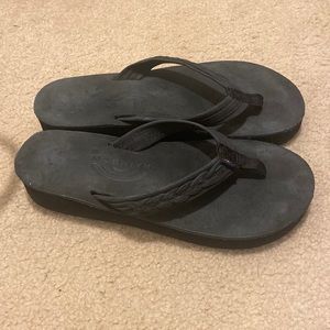 Nwot platform rainbow sandals